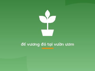 đế vương đỏ tại vườn ươm