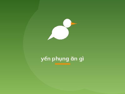 yến phụng ăn gì