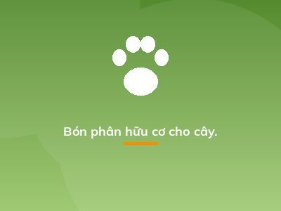 Bón phân hữu cơ cho cây.