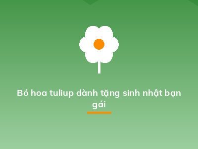Bó hoa tuliup dành tặng sinh nhật bạn gái