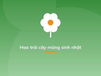 Hoa trái cây mừng sinh nhật