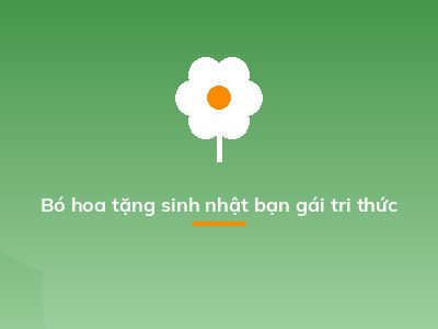 Bó hoa tặng sinh nhật bạn gái tri thức