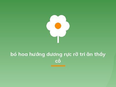 bó hoa hướng dương rực rỡ tri ân thầy cô