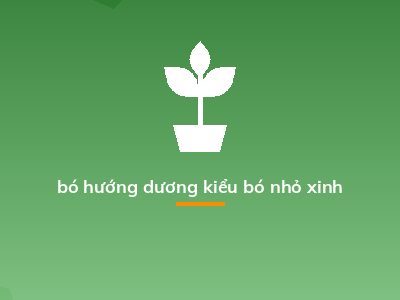 bó hướng dương kiểu bó nhỏ xinh