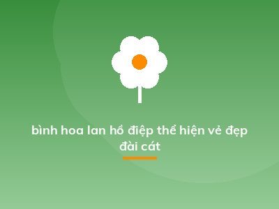 bình hoa lan hồ điệp thể hiện vẻ đẹp đài cát