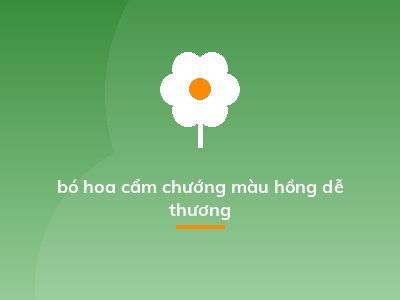 bó hoa cẩm chướng màu hồng dễ thương